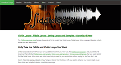 Desktop Screenshot of fiddleloops.com