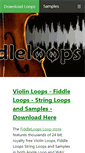 Mobile Screenshot of fiddleloops.com