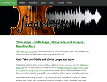 Tablet Screenshot of fiddleloops.com